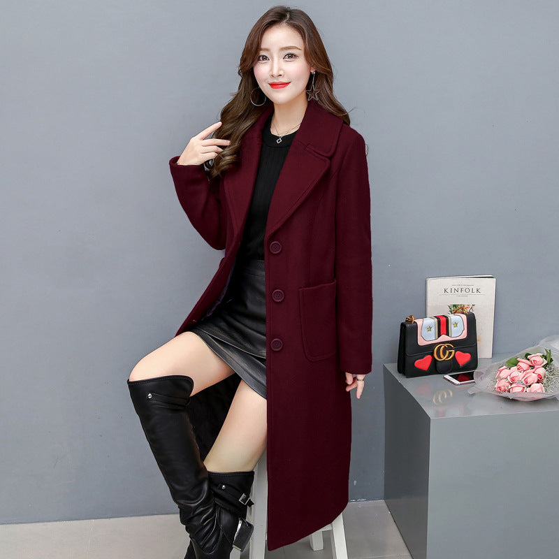 Fashion Women Winter Long Overcoat