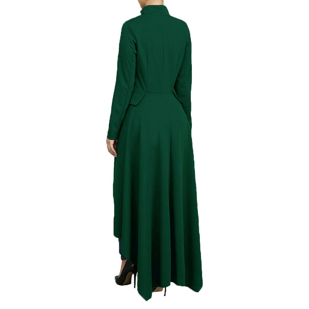 Casual Zipper Irregular Zipper Long Dresses