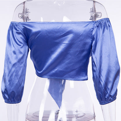 Sexy Women Strapless Midriff Baring Crop Tops
