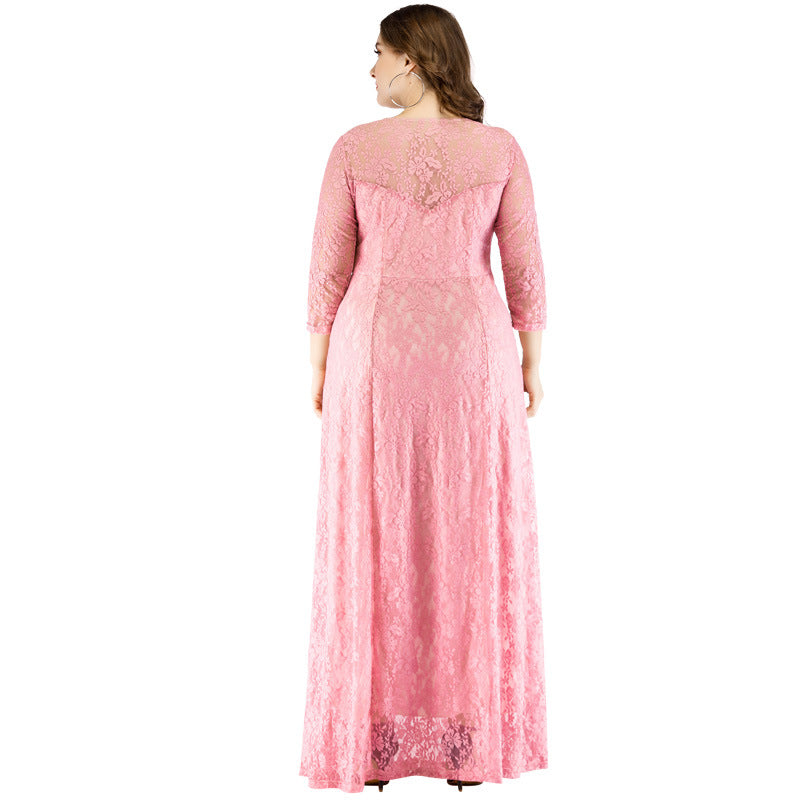 Plus Sizes Lace Evening Party Dresses for Women