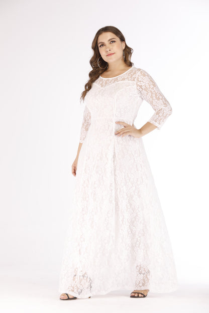 Plus Sizes Lace Evening Party Dresses for Women