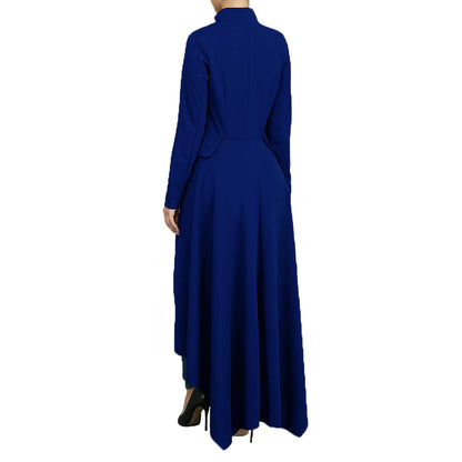 Casual Zipper Irregular Zipper Long Dresses