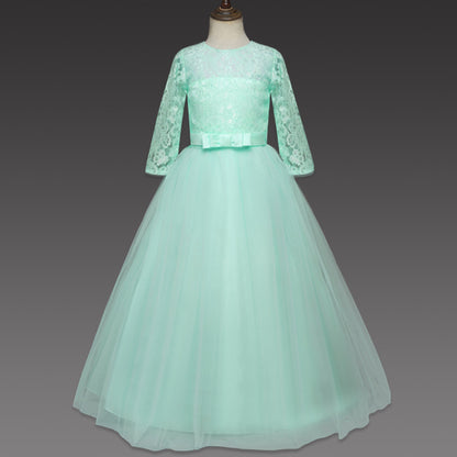 Cute Lace Princess Girls Ball Gown Dresses