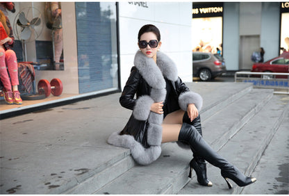 Luxury Designed Artificial Fox Fur Warm Thick for Women