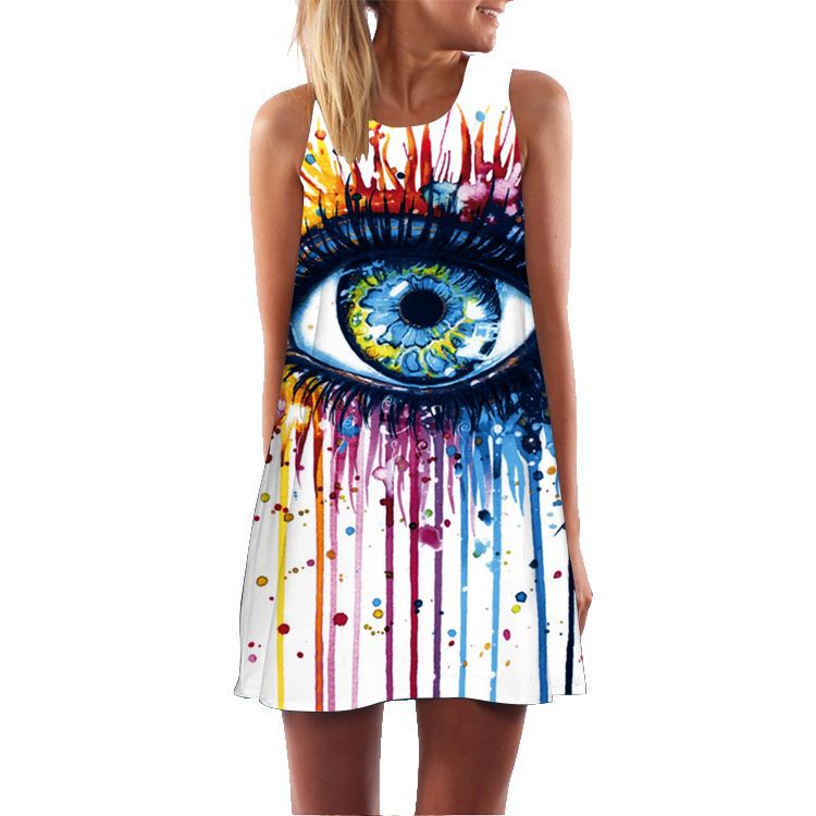 Casual Sleeveless Summer Mini Dresses