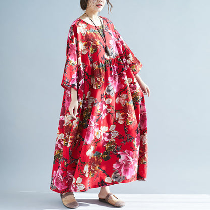 Women Plus Sizes Long Dresses
