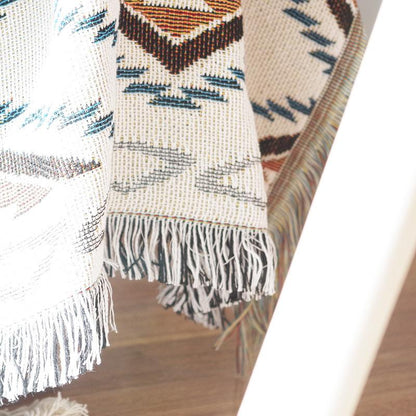 Geometry Pattern Double Side Sofa Blanket--Free Shipping at meselling99