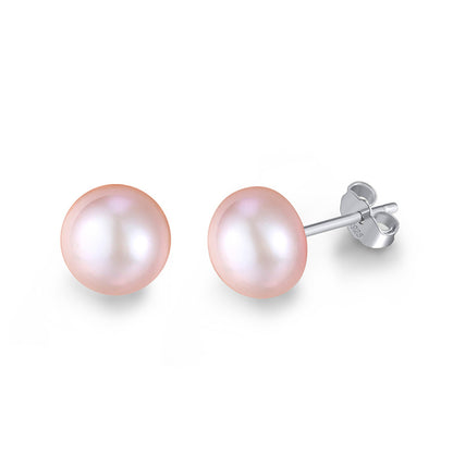 Fresh Water Pearl Sterling Silver Studs for Women