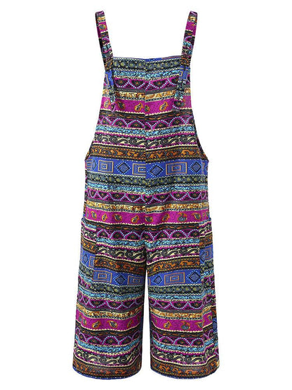 Leisure Summer Linen Plus Sizes Jumpsuits-STYLEGOING