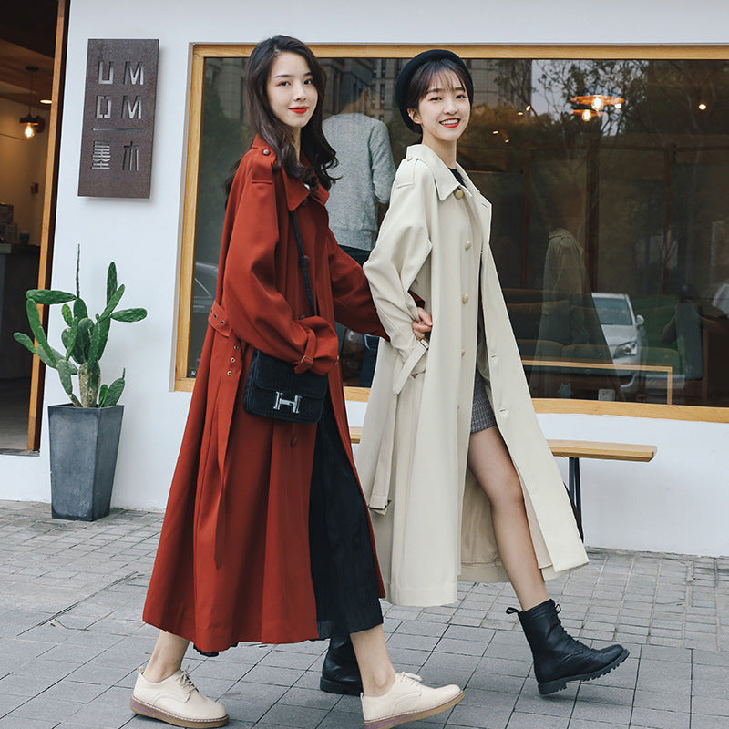 Vintage Long Fall Overcoat for Women
