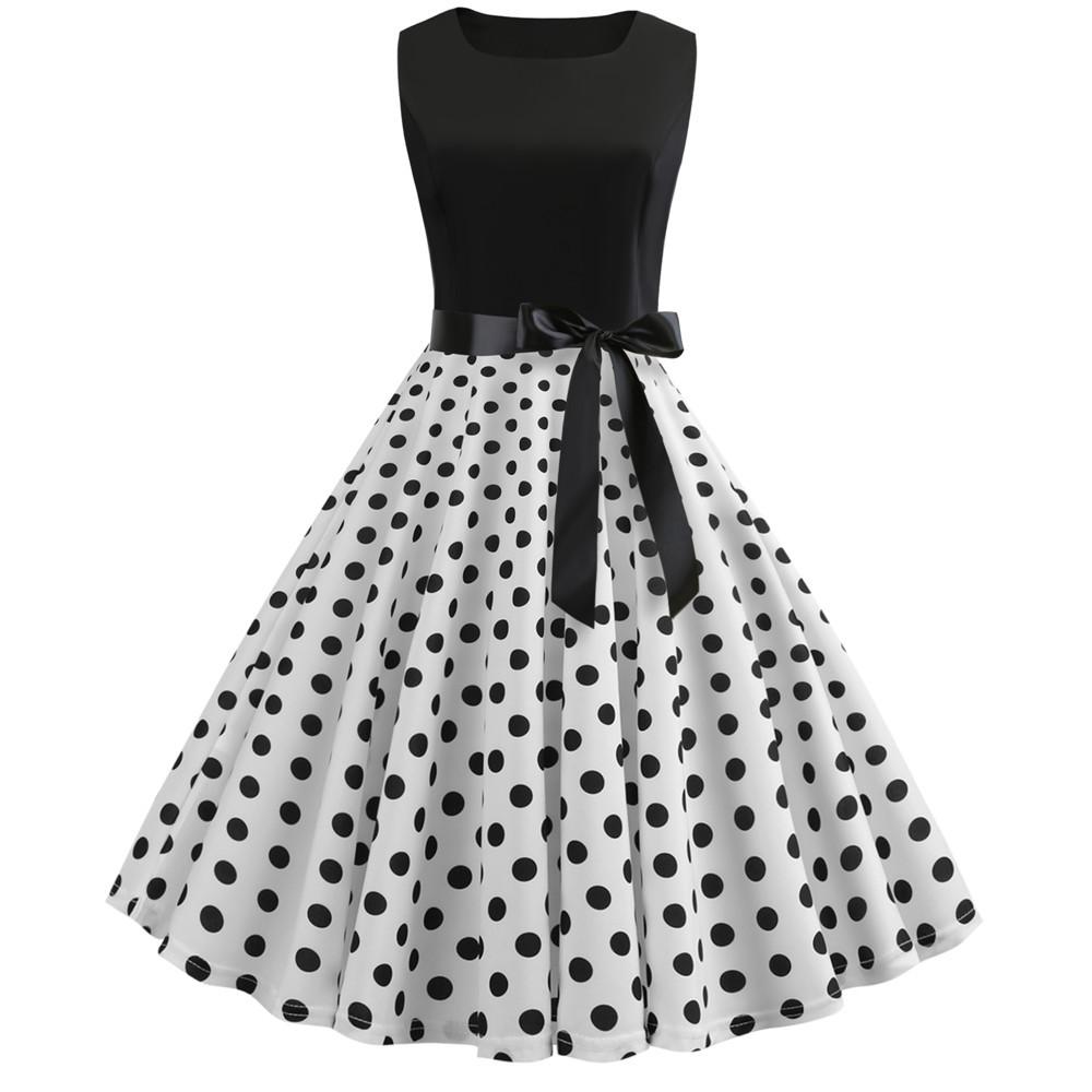 Summer Women Musical Not Sleeveless Dresses-STYLEGOING