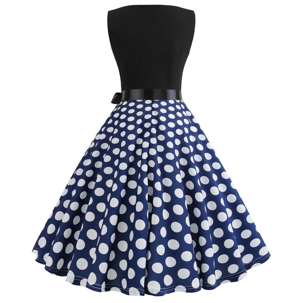 Summer Women Musical Not Sleeveless Dresses-STYLEGOING