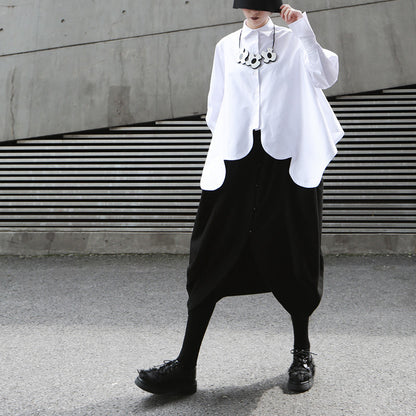 Casual Irregular Women Long Sleeves Shirts