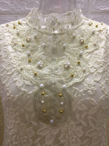 Sexy Women Long Sleeves Lace T Shirts