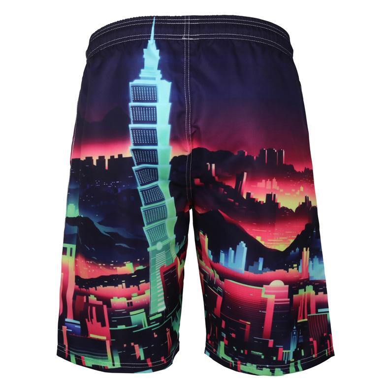 Men's Summer Beach 3D Pint Quick Dry Shorts-STYLEGOING