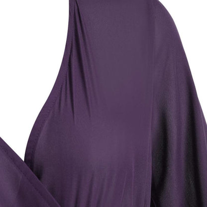Sexy Long Sleeves V Neck Chiffon Split Long Jumpsuits