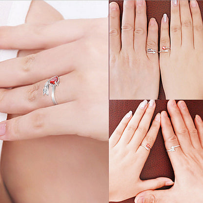 The Arrow of Love Sterling Silver Couple Rings