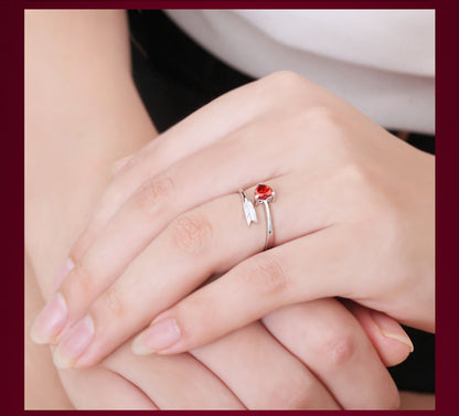 The Arrow of Love Sterling Silver Couple Rings