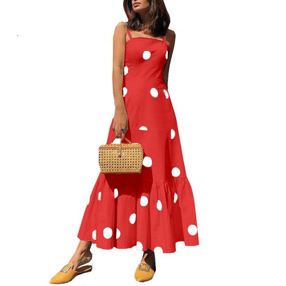 Sexy Strapless Dot Print Dresses-STYLEGOING