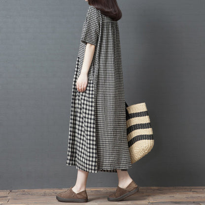 Vintage Plus Sizes Linen Long Dresses