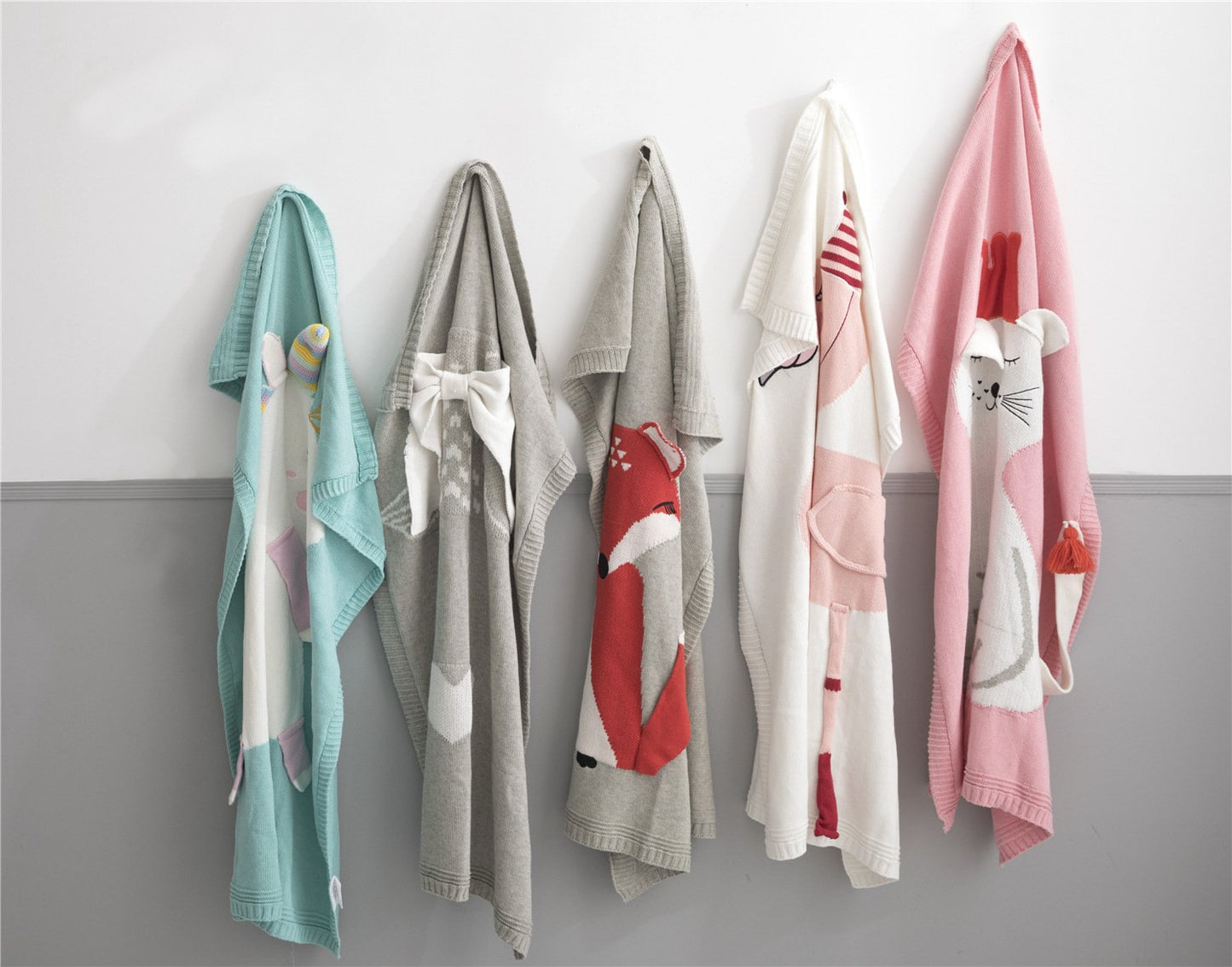 Unicorn Flamingo Print Knitting Kids/Infant Blankets--Free Shipping at meselling99
