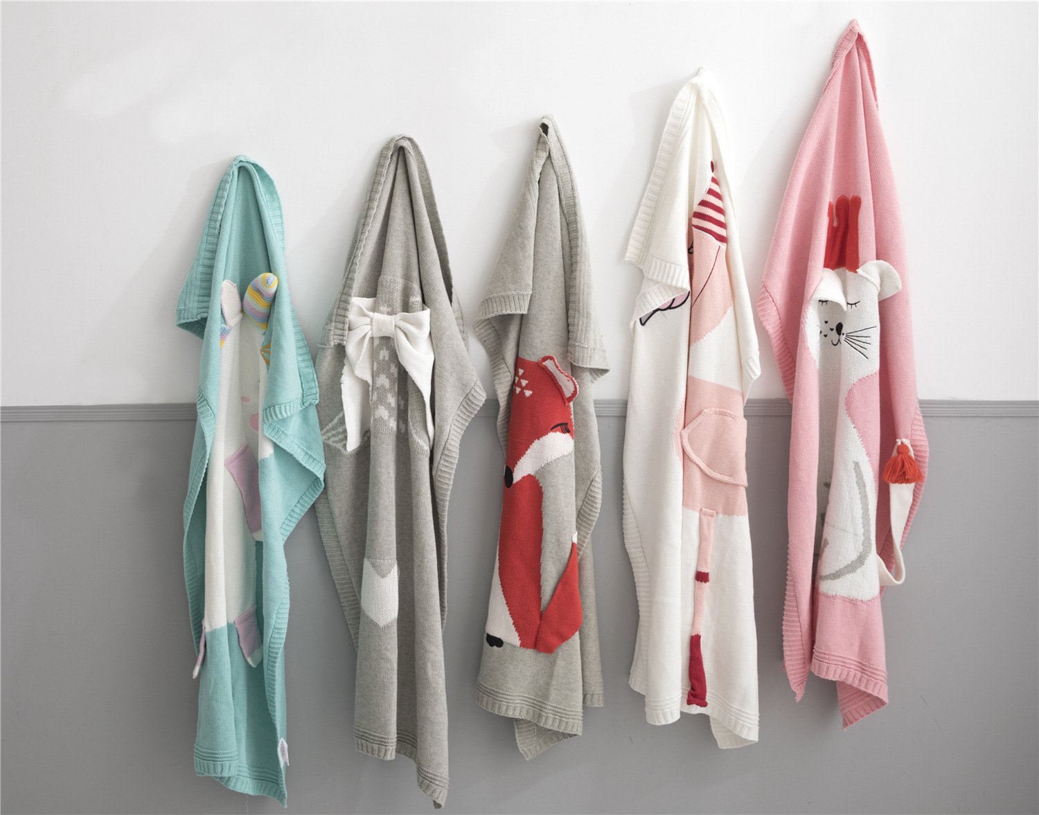 Unicorn Flamingo Print Knitting Kids/Infant Blankets--Free Shipping at meselling99