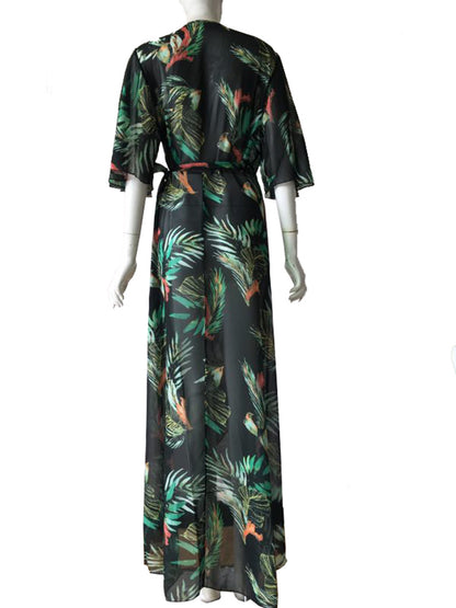 Summer Women Chiffon Long Beach Dresses Cover Ups