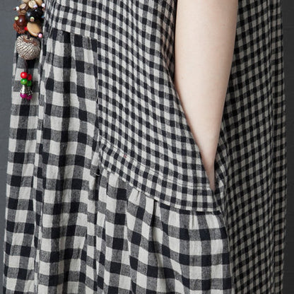 Vintage Plus Sizes Linen Long Dresses