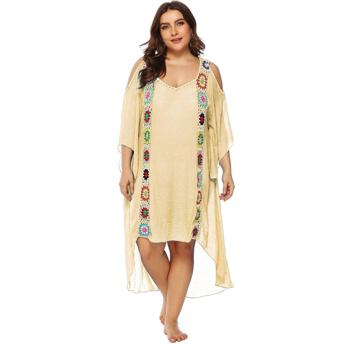 Plus Sizes Beach Bikini Cover Ups-STYLEGOING