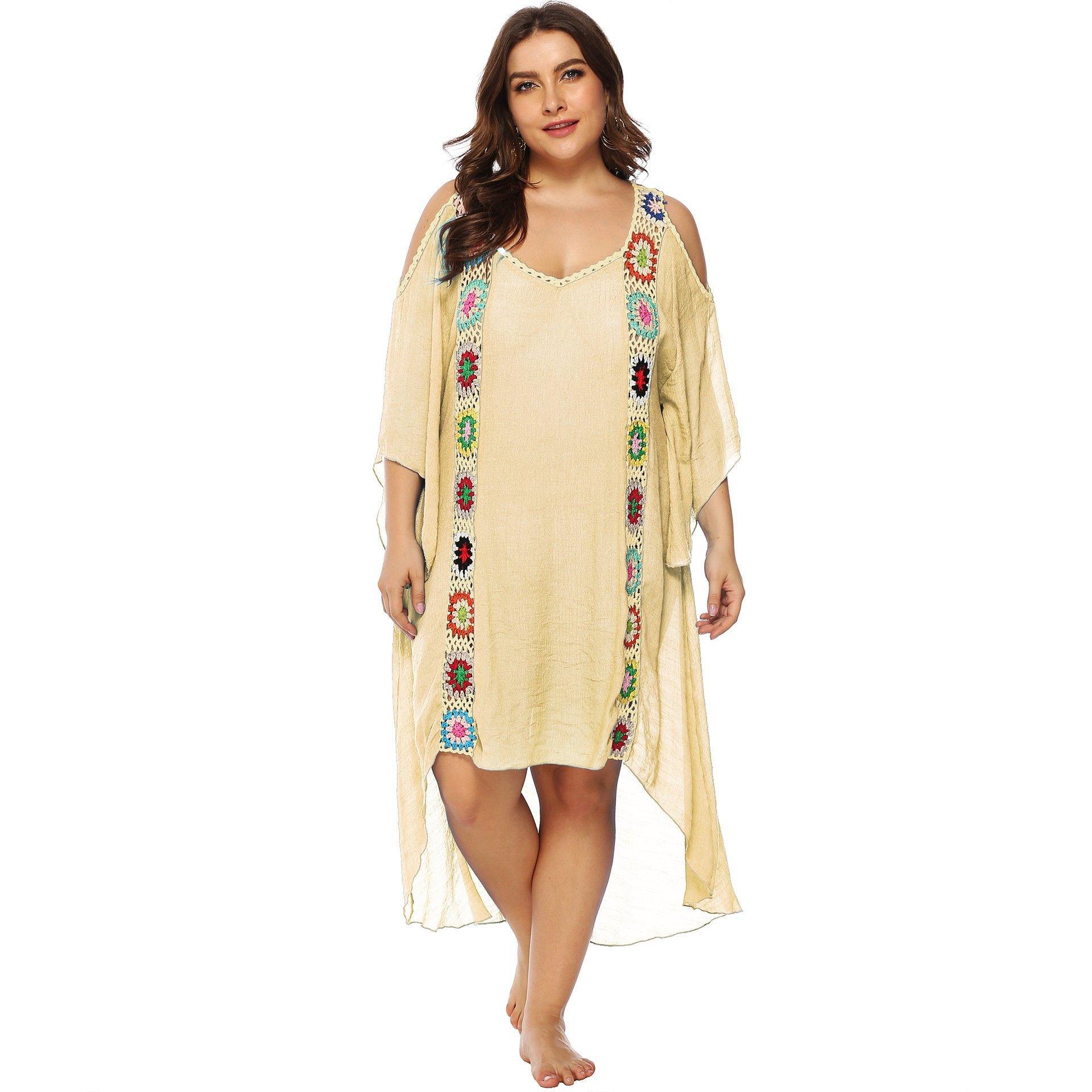 Plus Sizes Beach Bikini Cover Ups-STYLEGOING