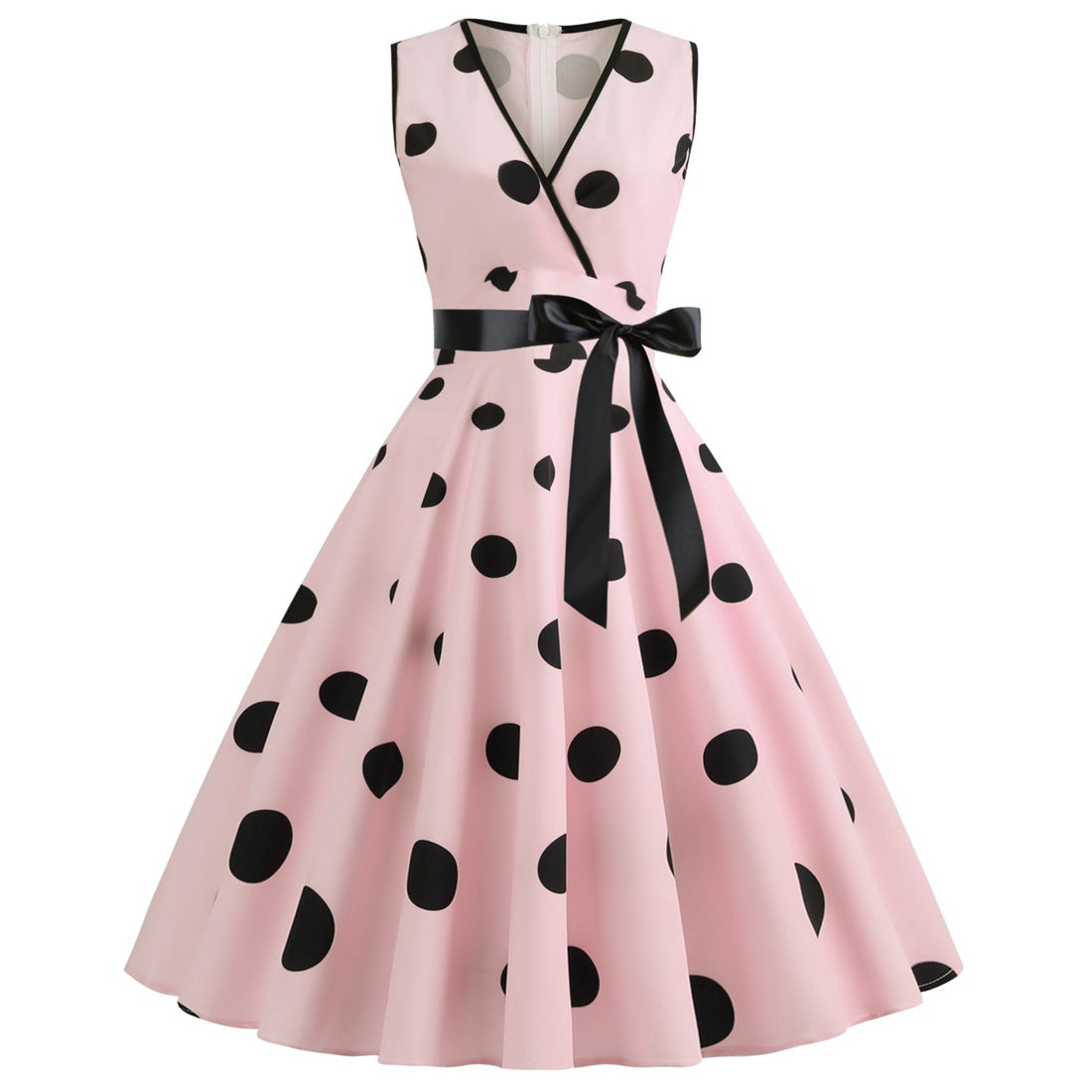 Summer Sleeveless Polka Dot Dresses