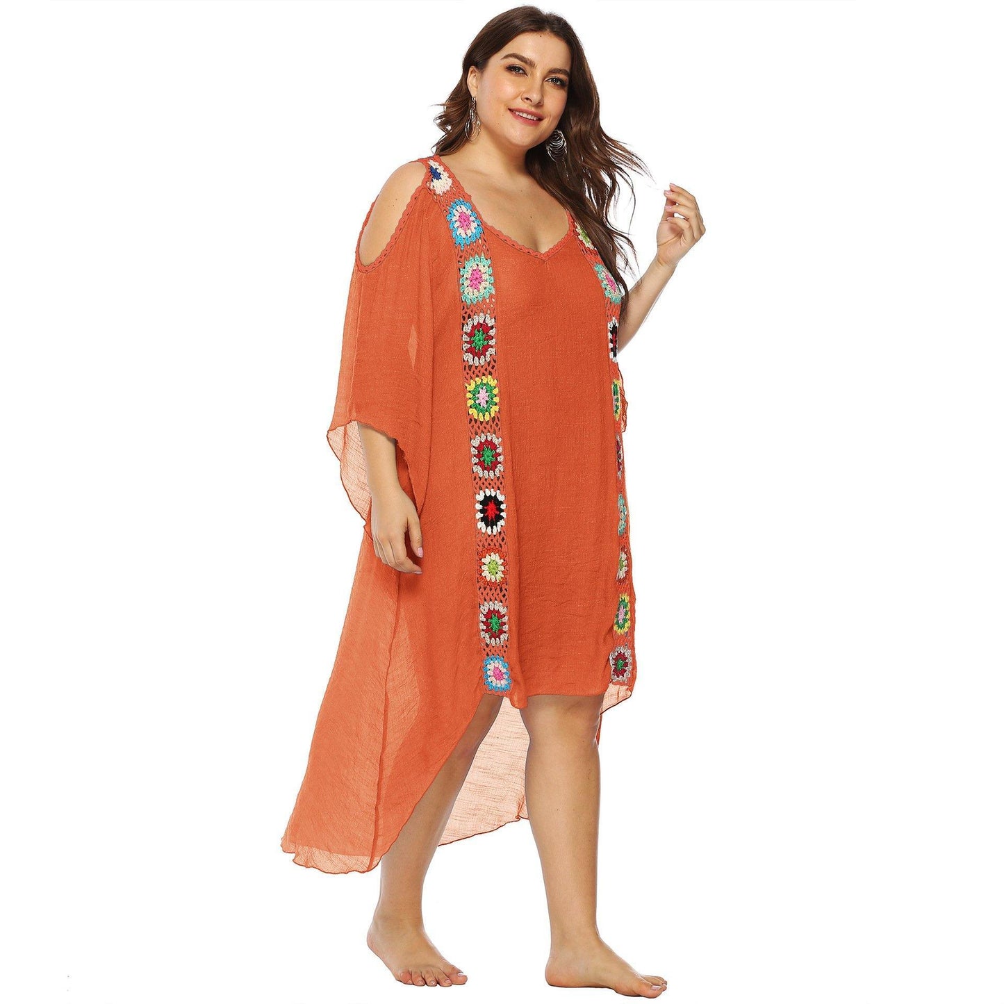 Plus Sizes Beach Bikini Cover Ups-STYLEGOING