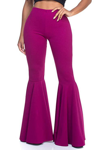 Summer Women High Waist Mermaid Trumpet Pants