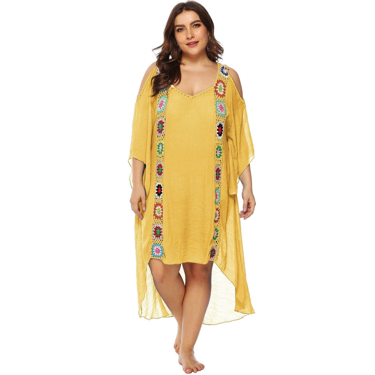 Plus Sizes Beach Bikini Cover Ups-STYLEGOING