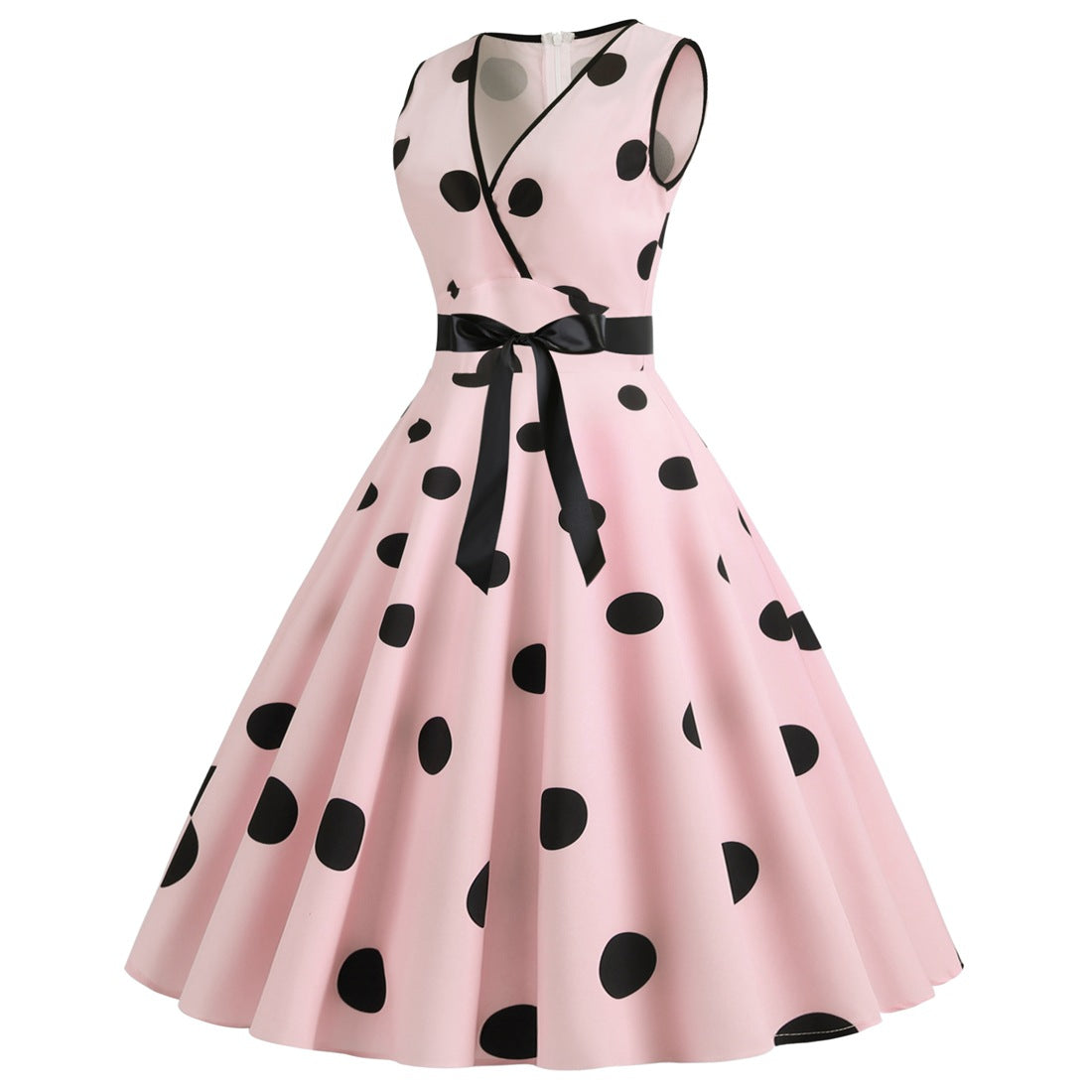 Summer Sleeveless Polka Dot Dresses