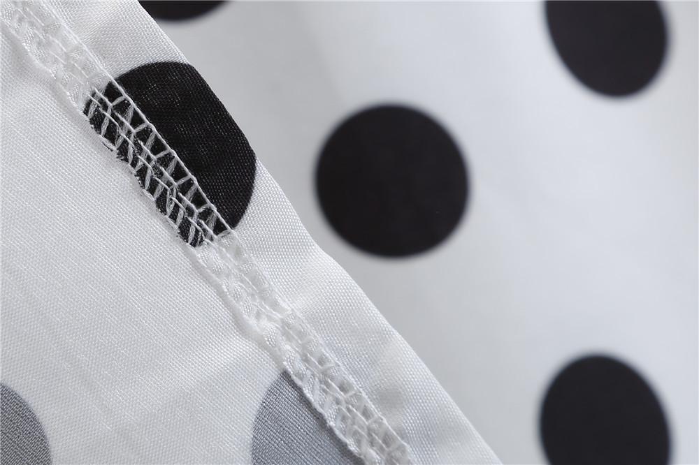 Summer Vintage Dot Print Sleeveless Dresses-STYLEGOING