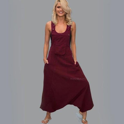 Women Casaul Linen Jumpsuits-STYLEGOING