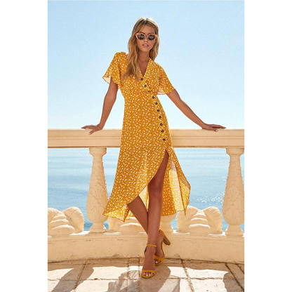 Summer Casual Irregular Midi Dresses-STYLEGOING