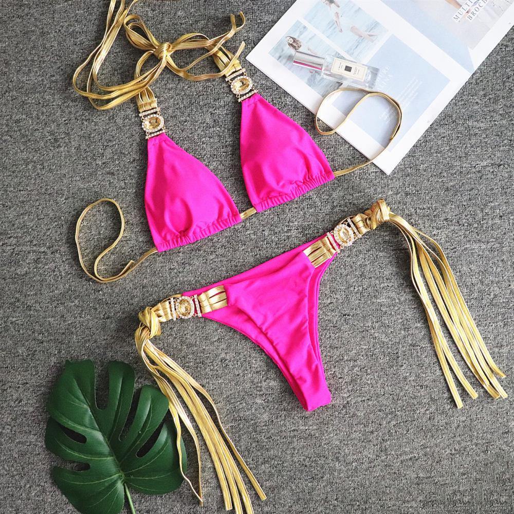 Sexy Backless Bikni Swimsuits-STYLEGOING