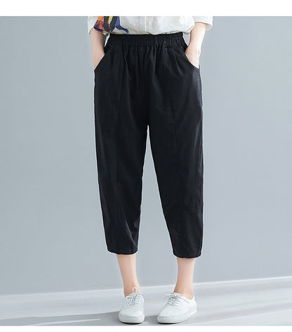 Women Chiffon Irregular Shirts and Harem Pants Summer Outfits