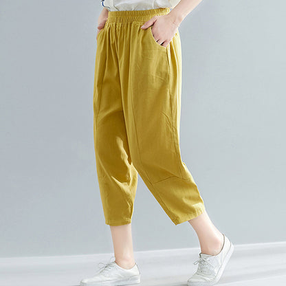 Women Chiffon Irregular Shirts and Harem Pants Summer Outfits