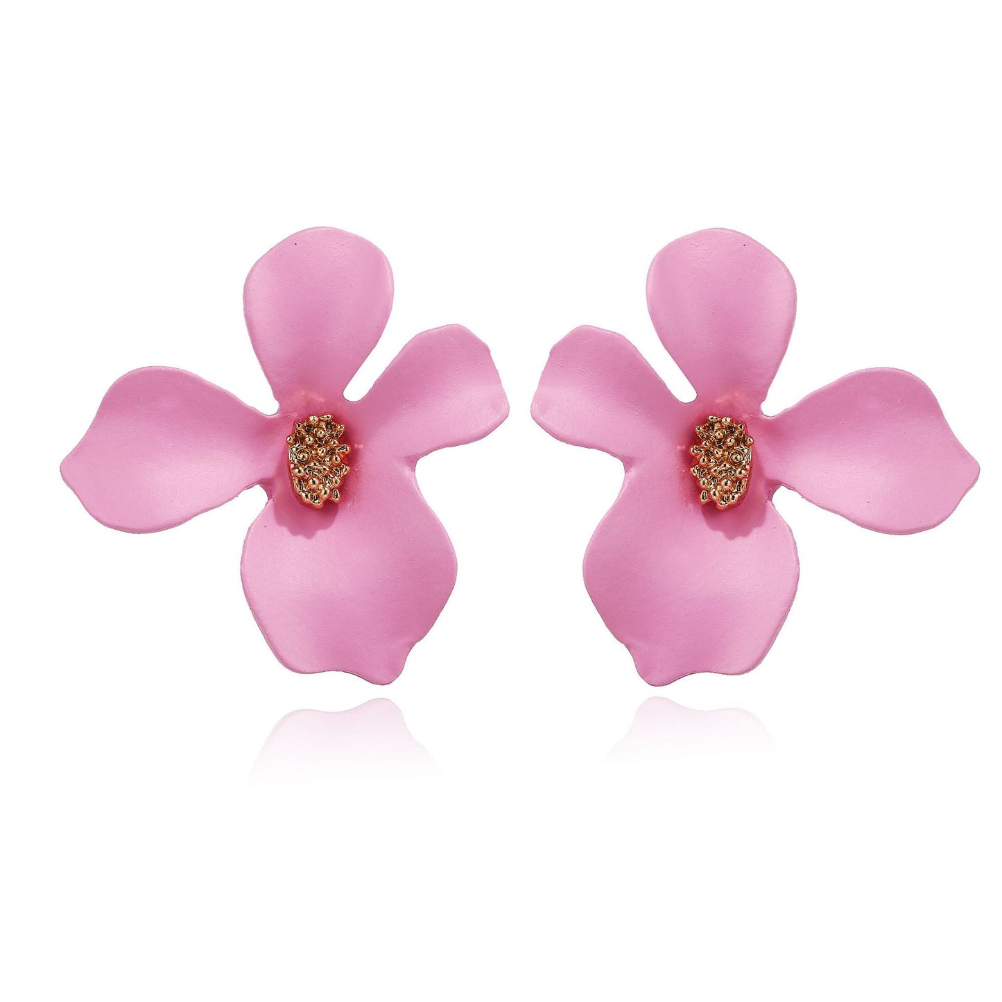 Fashion Flowers Design Candy Colar Women Earrings 2pcs/Set
