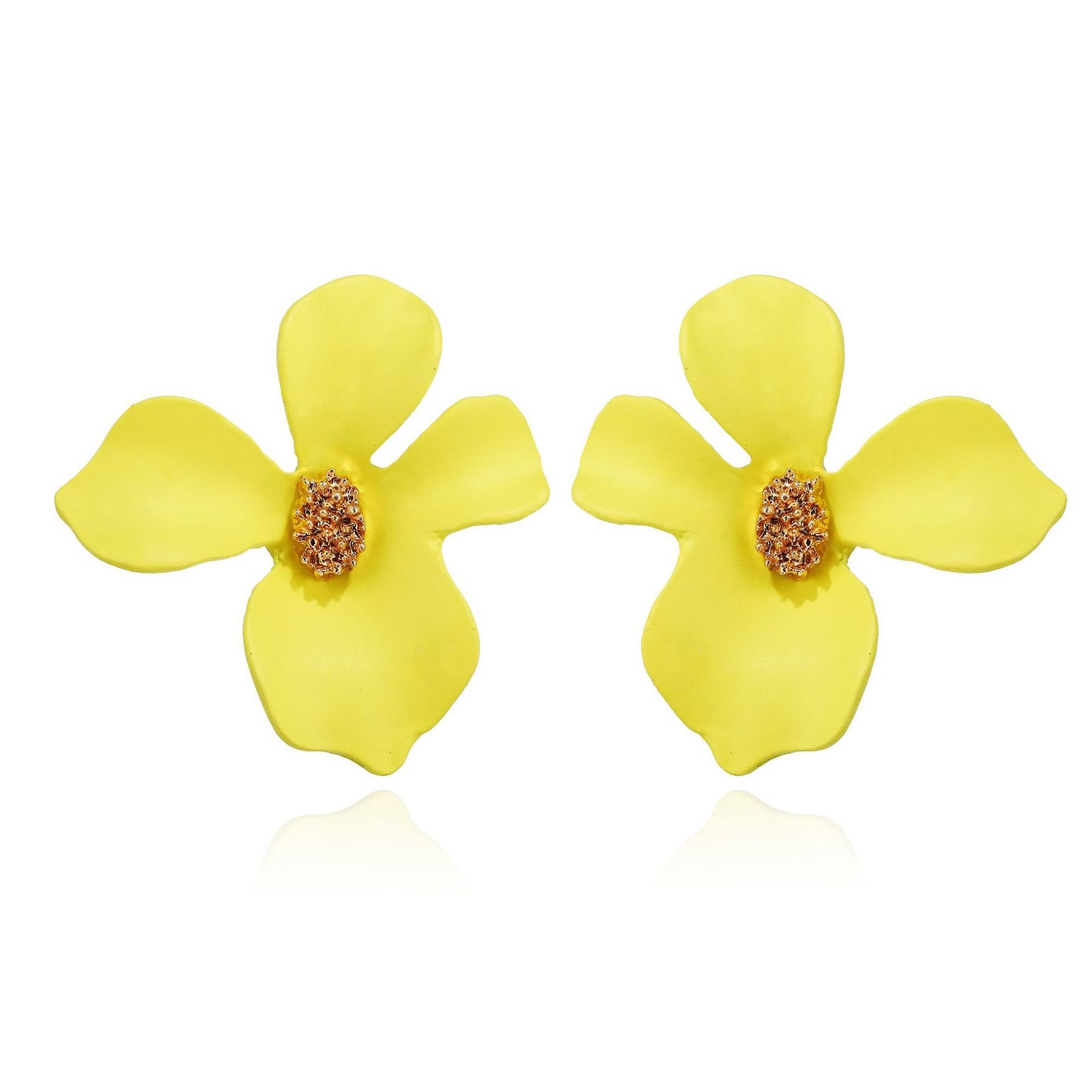 Fashion Flowers Design Candy Colar Women Earrings 2pcs/Set