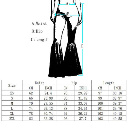 Sexy High Waist Mermaid Trumpet Women Pants