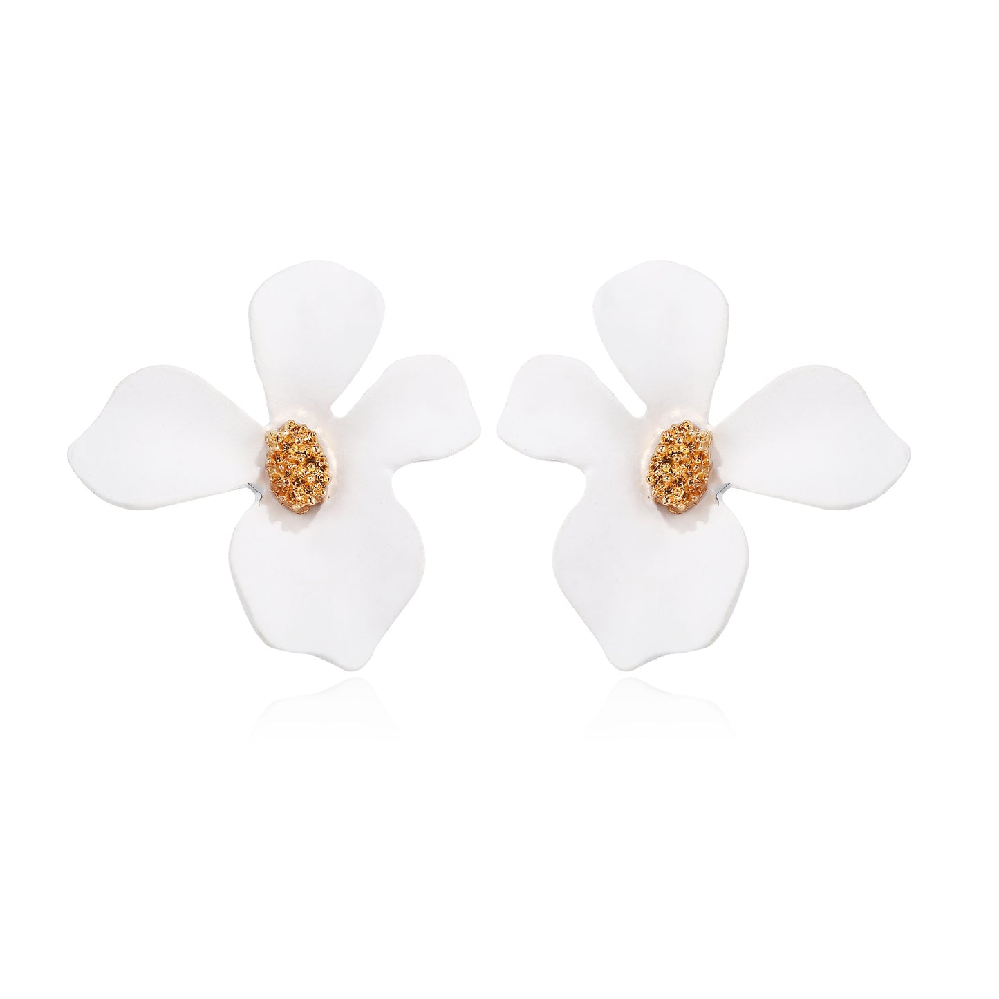 Fashion Flowers Design Candy Colar Women Earrings 2pcs/Set