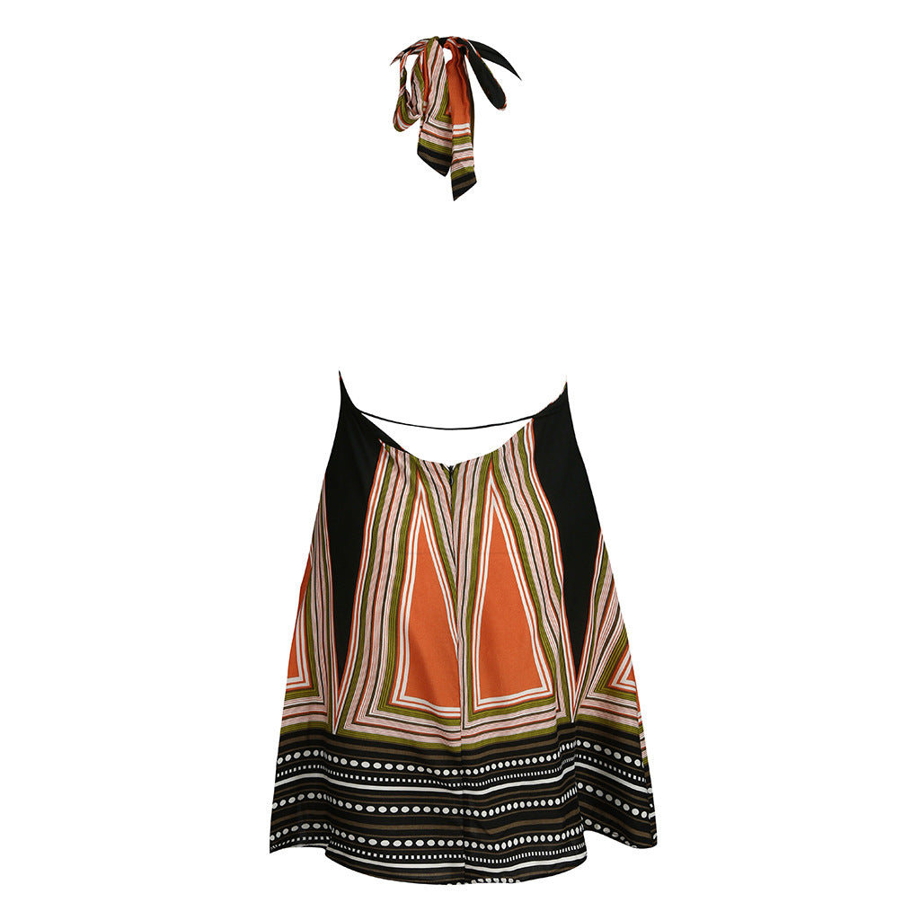 Sexy Summer Halter Backless Mini Dresses for Women