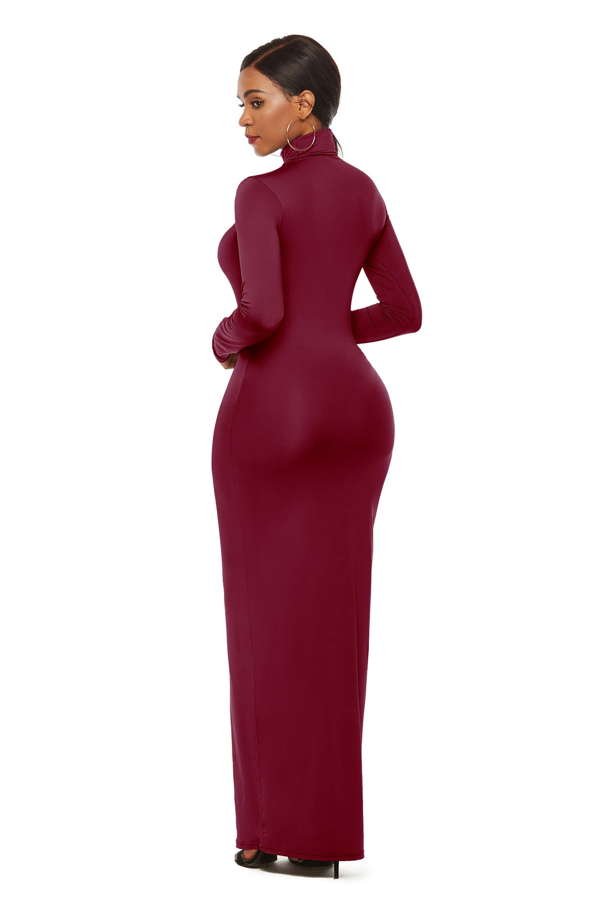 Elegant Elastic Long Sleeves Dresses