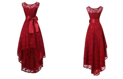 Sexy Sleeveless Plus Size Lace Dresses-STYLEGOING