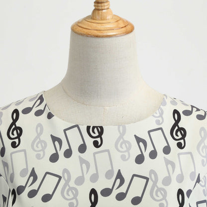 Vintage Music Note Dresses for Women