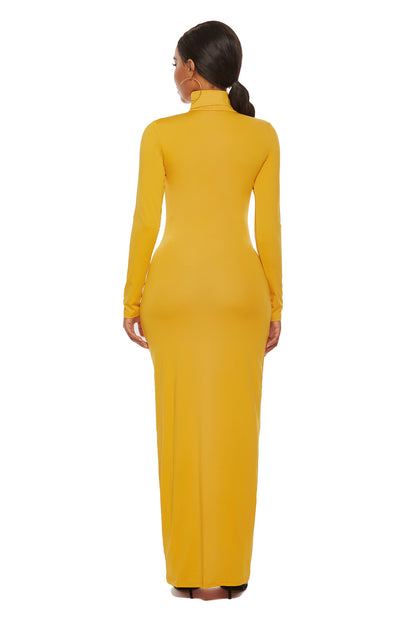 Elegant Elastic Long Sleeves Dresses